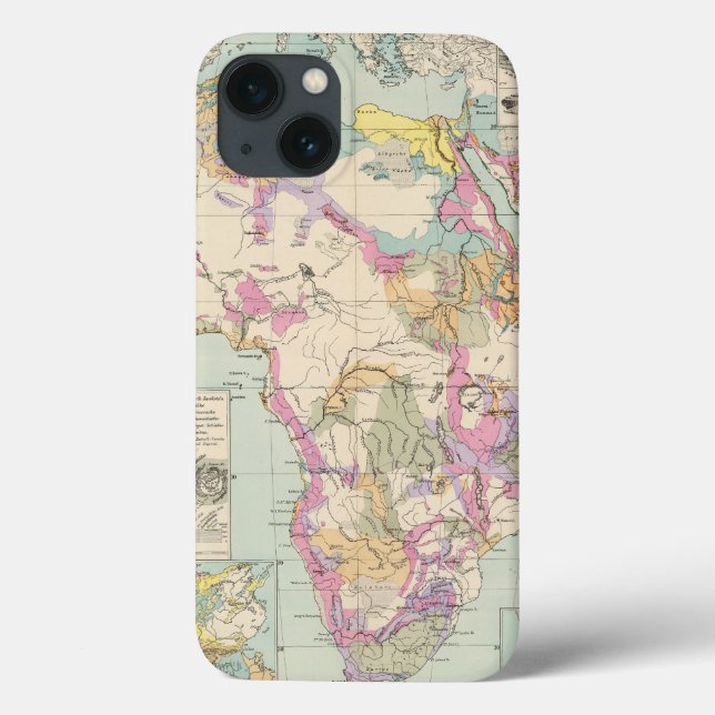 Afrika - Atlas Map of Africa Case-Mate iPhone Hülle (Rückseite)