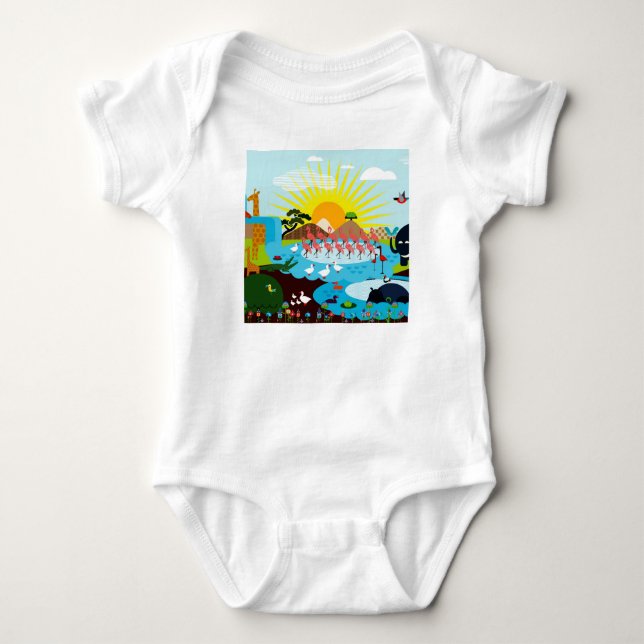 Afrika Baby Strampler (Vorderseite)