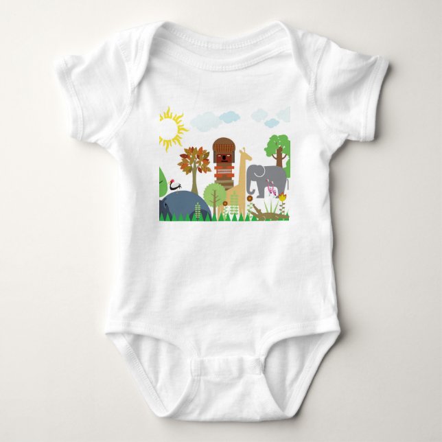 Afrika Baby Strampler (Vorderseite)