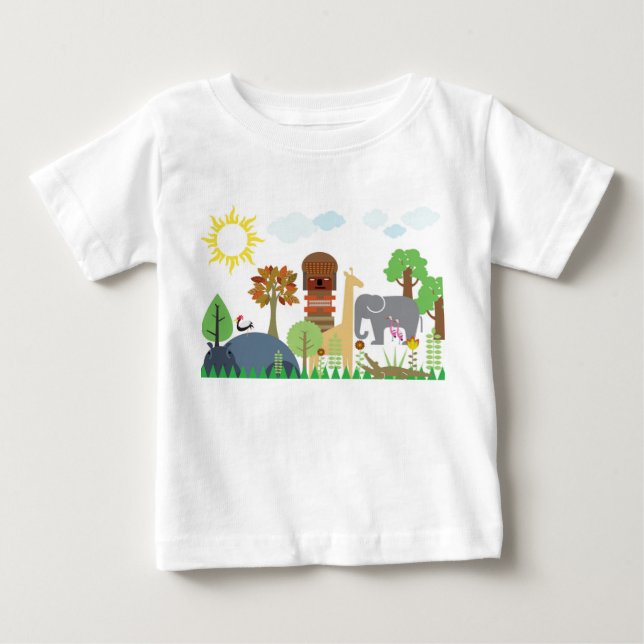 Afrika Baby T-shirt (Vorderseite)