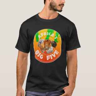 Afrika Big Five Animals T Shirt BIG 5 Africa