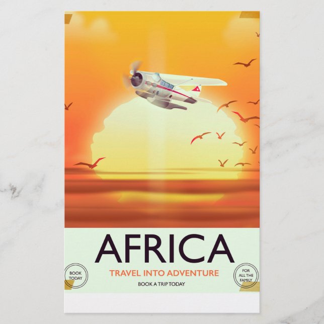 Afrika Briefpapier (Vorderseite)