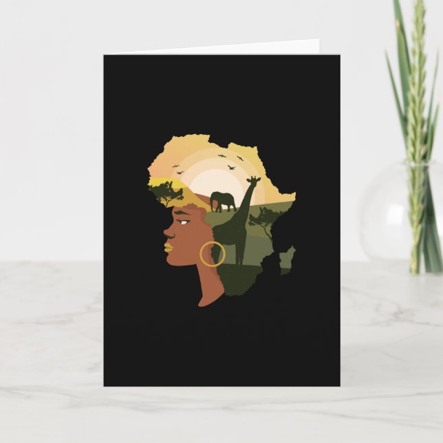 Afrika der Frauen Karte (Vorderseite)