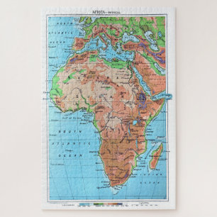 Afrika des Alten. Vintag wiederhergestellte Karte