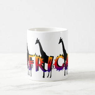 Afrika-Entwurfstier-Safari-Tassen Kaffeetasse