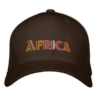 Afrika Erde färbt Baseballkappe Bestickte Kappe