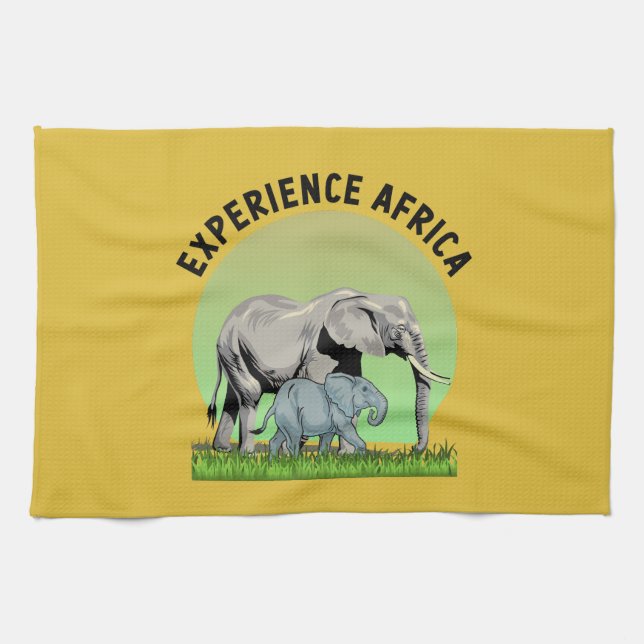 Afrika erleben geschirrtuch (Horizontal)