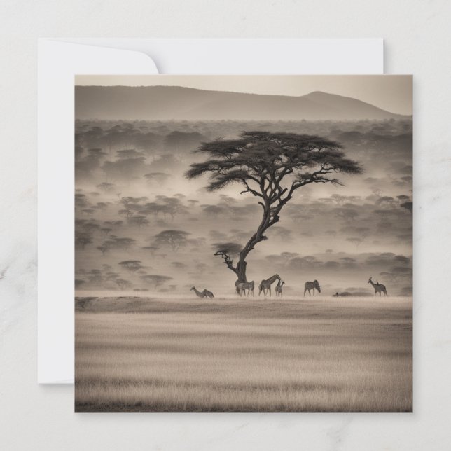 Afrika Feiertagskarte (Vorderseite)