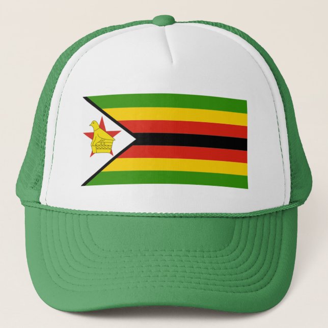 AFRIKA: FLAG VON SIMBABWE TRUCKERKAPPE (Vorderseite)