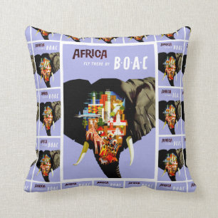 Afrika ~ Fliegen Sie dorthin Kissen