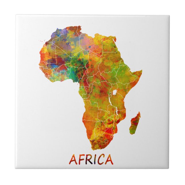 Afrika Fliese (Vorderseite)
