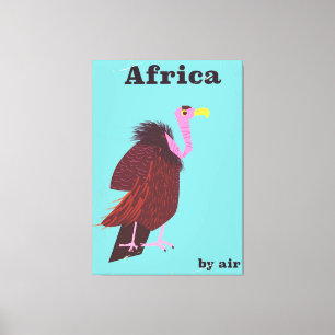 Afrika-Geier Vintage-Flugreiseplakat Leinwanddruck