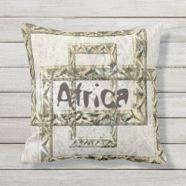 Afrika-Gepard-Hintergrund mit Thee Kunst-Rahmen Kissen Für Draußen