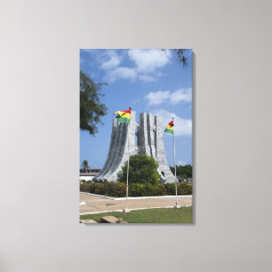 Afrika, Ghana, Accra. Nkrumah-Mausoleum, letzte 3 Leinwanddruck