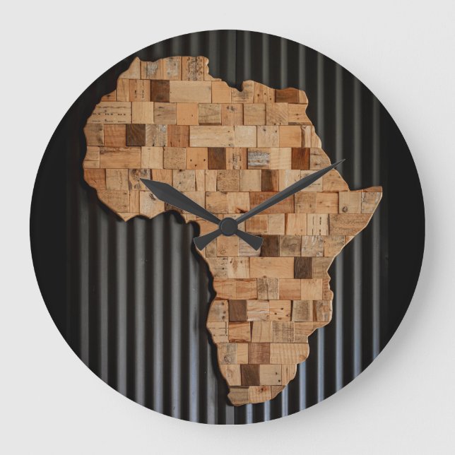 Afrika Große Wanduhr (Vorderseite)