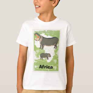 Afrika Hippopotamus Hippo Jungle-T - Shirt