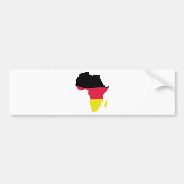 Afrika-Ikonendeutschflagge Autoaufkleber (Vorne)