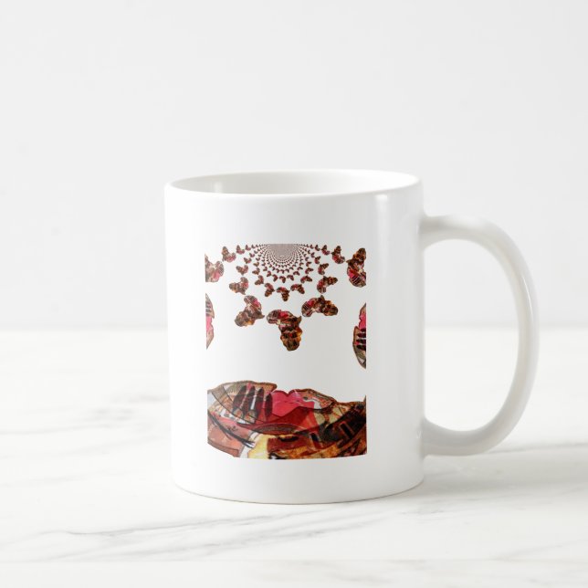 Afrika in Bewegung: Kaleidoskop-Design Kaffeetasse (Rechts)
