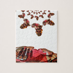 Afrika in Bewegung: Kaleidoskop-Kartendesign
