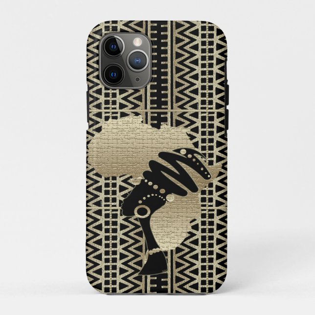 Afrika in Gold Case-Mate iPhone Hülle (Rückseite)