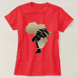 Afrika in Gold T-Shirt