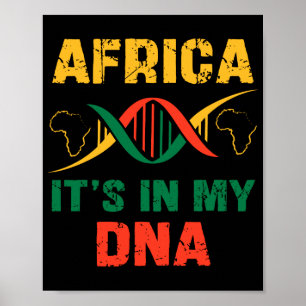 Afrika in meinem afrikanischen Erbe der DNA, Schwa Poster