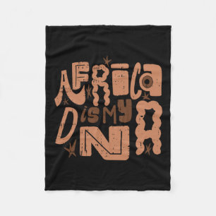 Afrika ist mein DNA-Schwarze Geschichte Monat Männ Fleecedecke