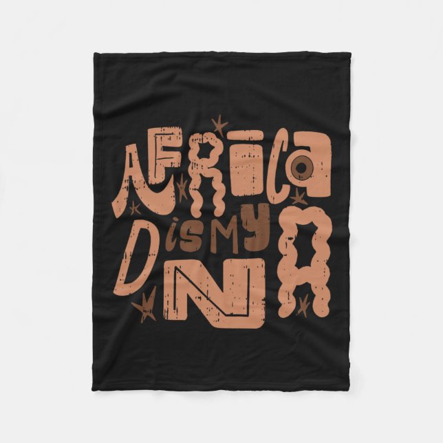 Afrika ist mein DNA-Schwarze Geschichte Monat Männ Fleecedecke (Vorderseite)
