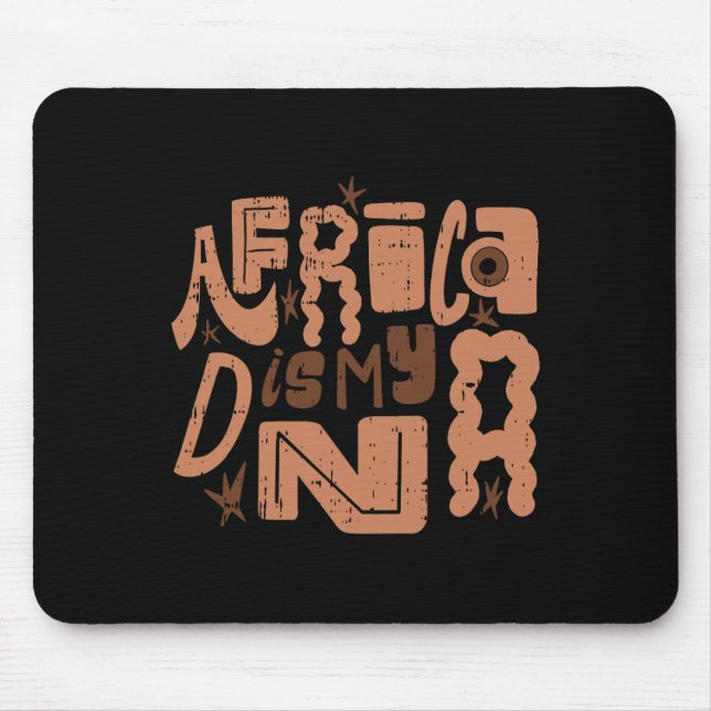 Afrika ist mein DNA-Schwarze Geschichte Monat Männ Mousepad (Vorne)