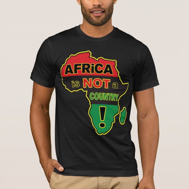 "Afrika ist NICHT ein Land! "RBG T-Shirt (Vorderseite)