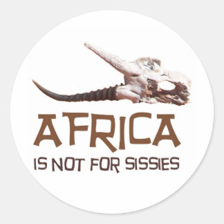 Afrika ist nicht für Sissiers: Afrikanischer Sprin Runder Aufkleber