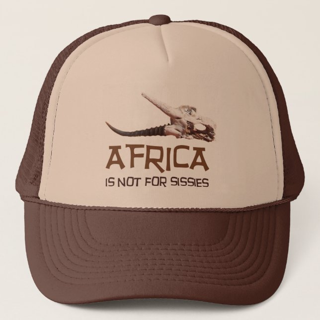 Afrika ist nicht für Weichlinge: Afrikanischer Truckerkappe (Vorderseite)