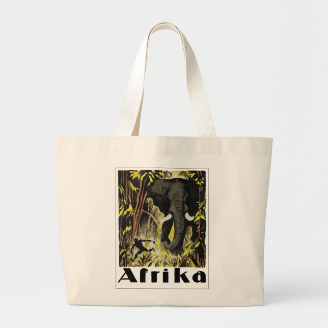 Afrika Jumbo Stoffbeutel (Vorne)