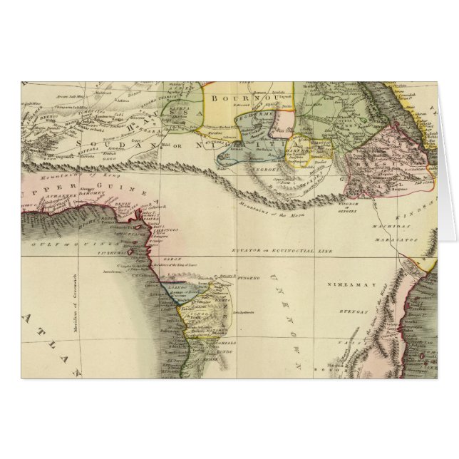 Afrika-Karte (Vorderseite (Horizontal))