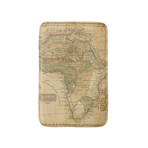 Afrika-Karte durch Worcester Badematte
