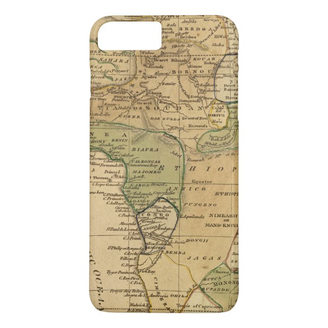 Afrika-Karte durch Worcester Case-Mate iPhone Hülle (Rückseite)