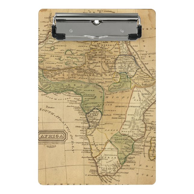 Afrika-Karte durch Worcester Mini Klemmbrett (Vorderseite)