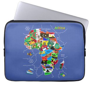 Afrika-Karte Laptopschutzhülle