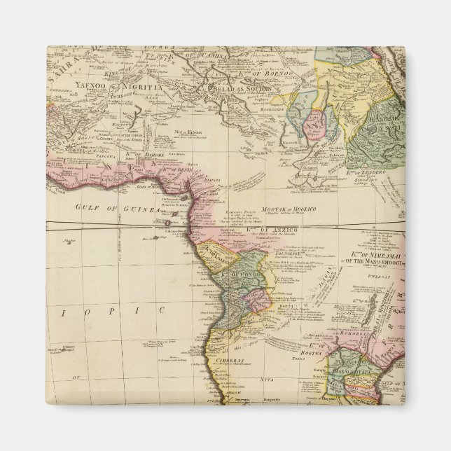 Afrika-Karte Magnet (Vorne)