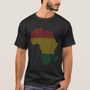 Afrika Karte Schwarze Geschichte Monat BLM Melanin T-Shirt