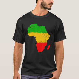 Afrika Karte Schwarze Geschichte Monat gibt Afrika T-Shirt