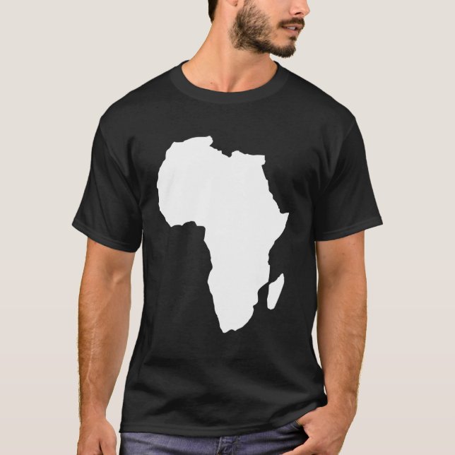 Afrika-Karte T-Shirt (Vorderseite)