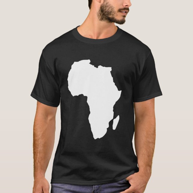 Afrika-Karte T-Shirt (Vorderseite)