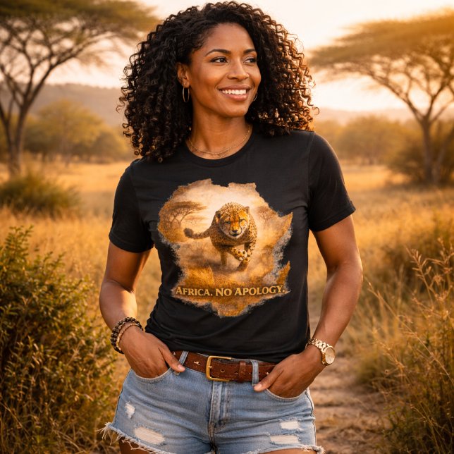 Afrika Keine Entschuldigung. Gepard | Afrika Stolz Tri-Blend Shirt (Von Creator hochgeladen)