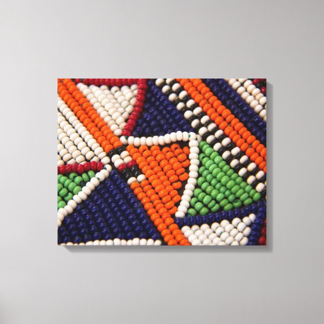 Afrika, Kenia. Maasai Tribal Beads Leinwanddruck (Vorderseite)