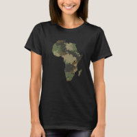 Afrika Kontinent Karte Tarnmuster Afrikanische Saf