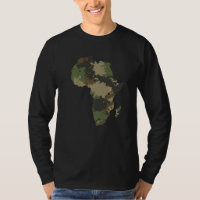 Afrika Kontinent Karte Tarnmuster Afrikanische Ver