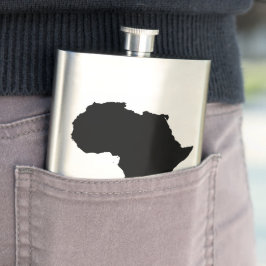 Afrika-Kontinent-Kontur-Flasche Flachmann