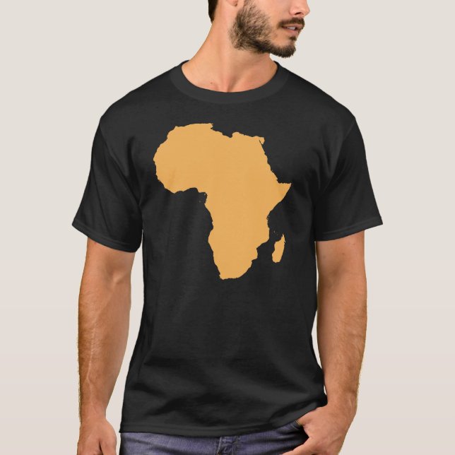 Afrika-Kontinent-Kontur-T - Shirt (Vorderseite)