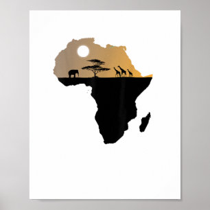 Afrika Kontinent Safari  Poster